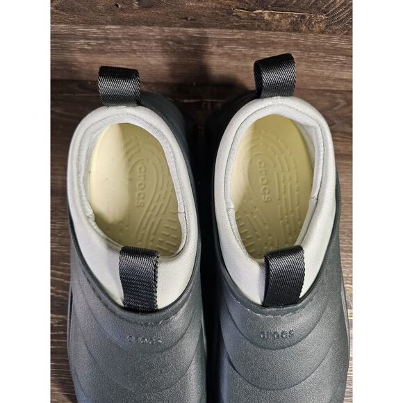 Crocs Men's Echo Storm Slip On Shoes Casual 209414-3VT Solid Kelp Size M5 W7 - Picture 6 of 9